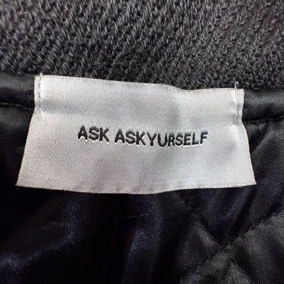 ASK YURSELF Banned Varsity Jacket Black White Men’s M Unisex Women’s XL Academia - Picture 13 of 16